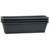 Plant pot EDA Grey Anthracite Plastic