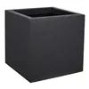 Plant pot EDA Red Anthracite Dark grey Plastic Squared 5 cm