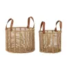 Basket set DKD Home Decor 32 x 32 x 26 cm Metal Rope 32 x 32 x 39 cm Boho