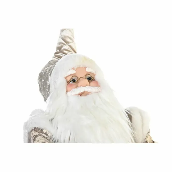 Decorative Figure DKD Home Decor Father Christmas Christmas Grey Champagne Wood 42 x 22 x 48 cm