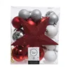 Christmas Baubles Decoris 33 Pieces Rojo/Blanco