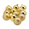 Christmas Baubles Decoris 12 Units Golden Plastic Ø 6 cm