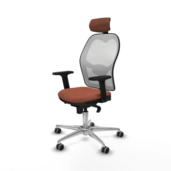 Office Chair with Headrest Piqueras y Crespo 2D086G2 White Brown