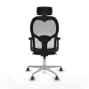 Office Chair with Headrest Piqueras y Crespo 2D086G2 White Brown