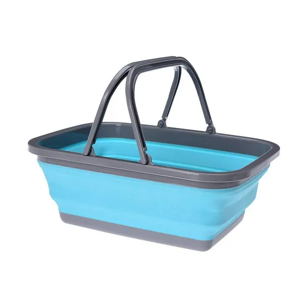 Folding Clothes Basket Ultra Clean polypropylene Plastic 39 x 27 x 28 cm 39 x 27 x 14,5 cm