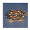 Wreath of LED Lights Decoration With Light Soft green