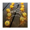 Wreath of LED Lights Decorative Lighting Gold