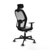 Office Chair with Headrest Piqueras y Crespo 1D036G2 Light grey