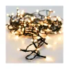 Wreath of LED Lights AX8415220 White Black Soft green 7 m