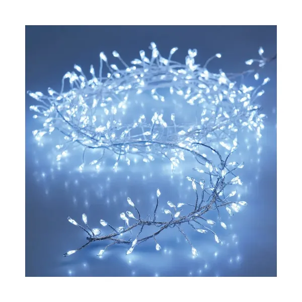 Wreath of LED Lights White 1,5 m