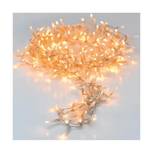 Wreath of LED Lights Soft green Floral 12 m