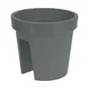 Plant pot for Railings Plastiken Green polypropylene