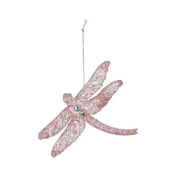 Decorative Figure Christmas Decoration Pink Christmas bauble (10 X 1 X 17 CM)