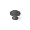 Doorknob Rei Grey Metal Ø 35 x 26 mm 4 Pieces