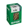 Box of screws SPAX Yellox Wood Flat head 50 Pieces (5 x 80 mm)