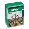 Box of screws SPAX Yellox Wood Flat head 75 Pieces (3 x 35 mm)