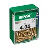 Box of screws SPAX Yellox Wood Flat head 50 Pieces (4 x 35 mm)