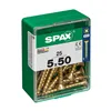 Box of screws SPAX Yellox Wood Flat head 25 Pieces (5 x 50 mm)