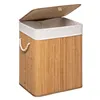 Laundry Basket 5five 50 x 41.5 x 30 cm White Bamboo