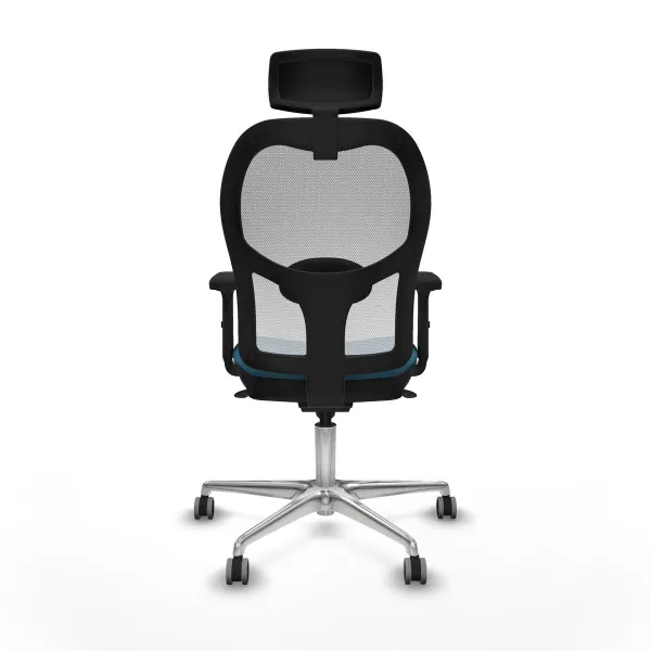 Office Chair with Headrest Piqueras y Crespo 2D086G2 White Petroleum green