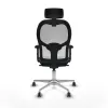 Office Chair with Headrest Piqueras y Crespo 2D086G2 White Petroleum green