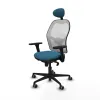 Office Chair with Headrest Piqueras y Crespo 3D036G1 White Petroleum green