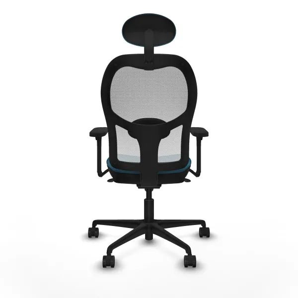 Biroja krēsls ar galvas atbalstu Piqueras y Crespo 3D036N1 Balts Zaļā eļļa