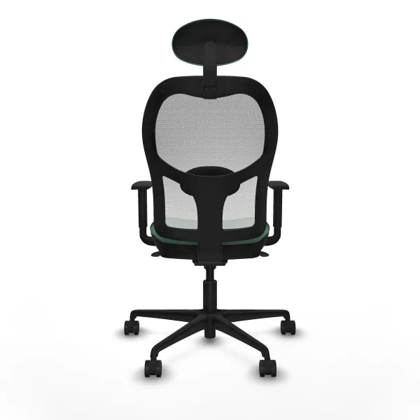 Biroja krēsls ar galvas atbalstu Jorquera Piqueras y Crespo 1D036N1 Smaragdzaļš