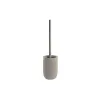 Toilet Brush DKD Home Decor 10 x 10 x 37 cm Grey Cement Stainless steel