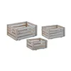 Decorative box Astigarraga Brown Natural Pinewood (3 Pieces)