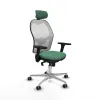 Office Chair with Headrest Piqueras y Crespo 3D086G2 Emerald Green