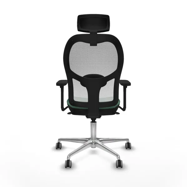 Office Chair with Headrest Piqueras y Crespo 3D086G2 Emerald Green