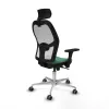 Office Chair with Headrest Piqueras y Crespo 3D086G2 Emerald Green