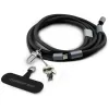 Karl Lagerfeld Crossbody Strap Ikonik Charm - Universal Phone Strap / USB-C to USB-C Cable 1.5m (Black)