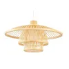 Ceiling Light DKD Home Decor Natural Bamboo 50 W 40 x 40 x 17 cm