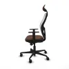 Office Chair with Headrest Jorquera Piqueras y Crespo 1D036N1 White Dark brown