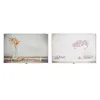 Cover DKD Home Decor Counter Flowers MDF Wood 2 Units 46,5 x 6 x 31,5 cm