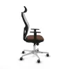 Office Chair with Headrest Piqueras y Crespo 1D086G2 White Dark brown