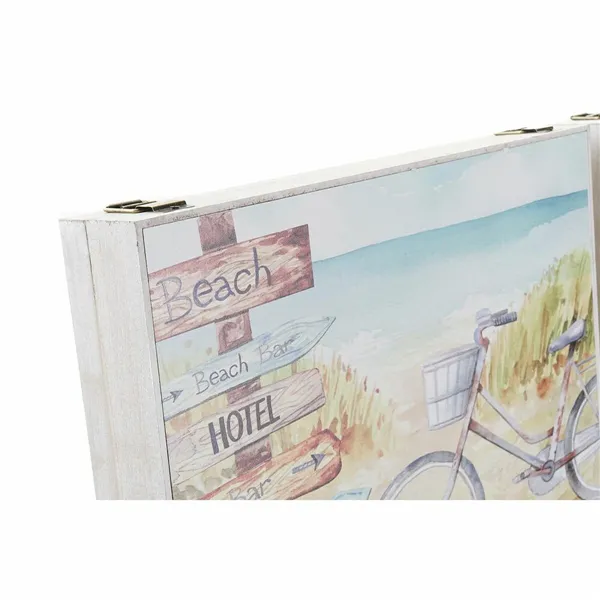 Cover DKD Home Decor Counter Beach MDF Wood 2 Units 46,5 x 6 x 31,5 cm