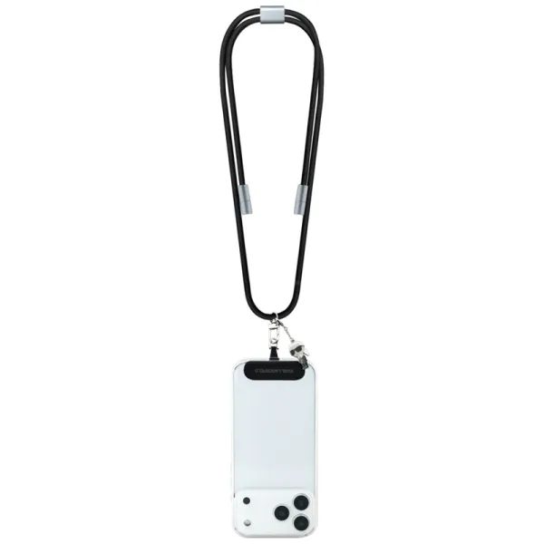 Karl Lagerfeld Crossbody Strap Ikonik Charm - Universal Phone Strap / USB-C to USB-C Cable 1.5m (Black)