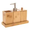 Bath Set 5five Natureo Natural Bamboo (22 x 8.8 x 18 cm)