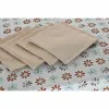 Tablecloth and napkins DKD Home Decor 2 Units 150 x 150 x 0,5 cm Grey Sky blue