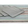 Tablecloth and napkins DKD Home Decor 2 Units 150 x 150 x 0,5 cm Grey Sky blue