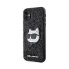 Karl Lagerfeld NFT Glitter Choupette Patch - Case for iPhone 11 (Black)