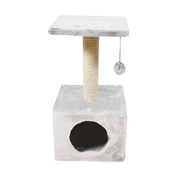 Scratching Post for Cats Nayeco Savanna 60 x 30 x 30 cm Light grey (60 x 30 x 30 cm)