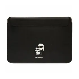 Karl Lagerfeld NFT Saffiano Karl & Choupette Sleeve - 14" Notebook Case (Black)