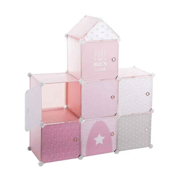 Shelves Atmosphera Pink Castle Children's Modular polypropylene (95,5 x 32 x 109 cm)