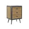 Nightstand DKD Home Decor Fir Metal Wood (51 x 40 x 70 cm)