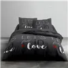 Bedding set TODAY Love Grey Double bed 240 x 260 cm