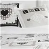 Bedding set TODAY Hearts White Double bed 240 x 260 cm